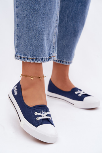 Baskets de loisirs Lee Cooper LCIN-26-31-4355 couleur bleu foncé 2