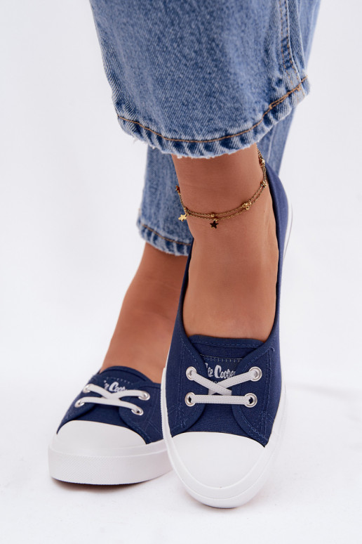 Baskets Chaussures de loisirs Lee Cooper LCDANS-26-31-4355 bleu foncé