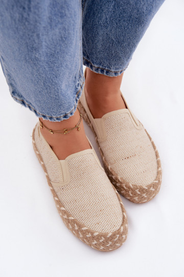 Espadrilles à plateforme Lee Cooper LCIN-26-31-4332 couleur sable