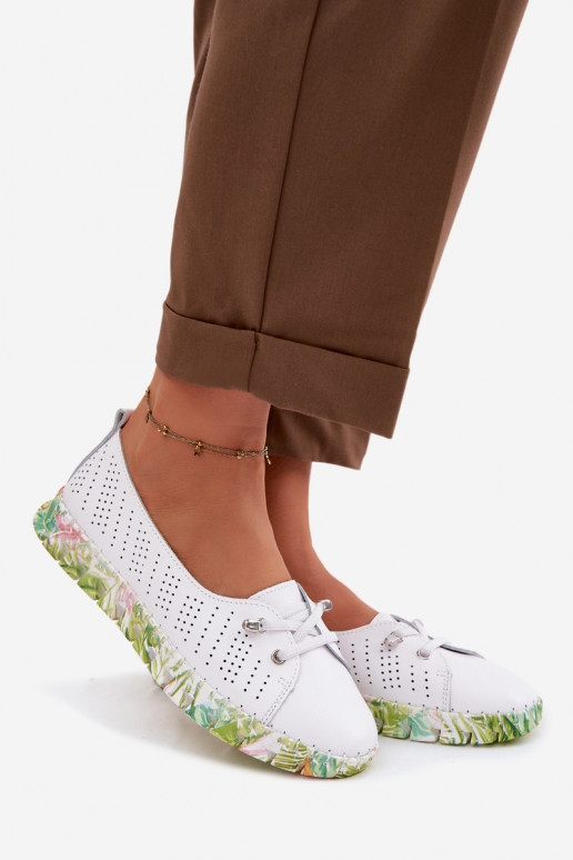 Peau chaussures Féminin S.Barski GR61-5970 couleur blanche