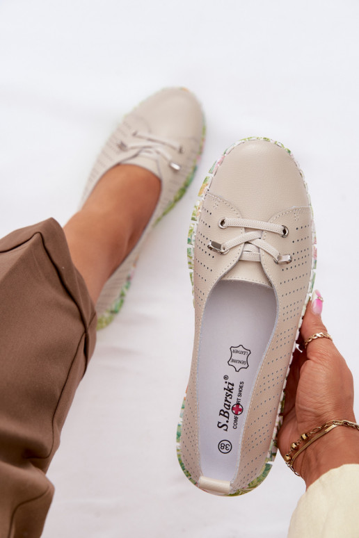 Peau chaussures Féminin S.Barski GR61-5970 beige