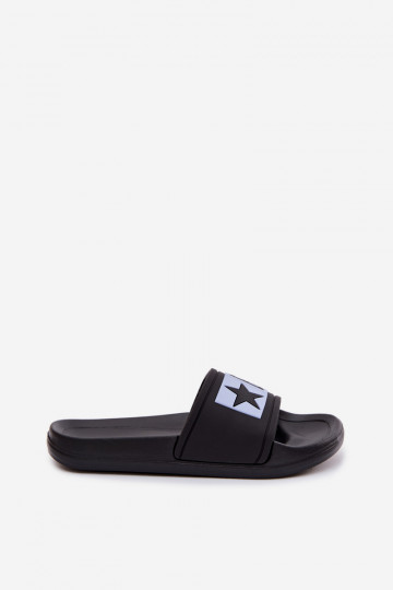 Chaussons Puéril Big Star TT374A003 Noir et-couleur bleue 2