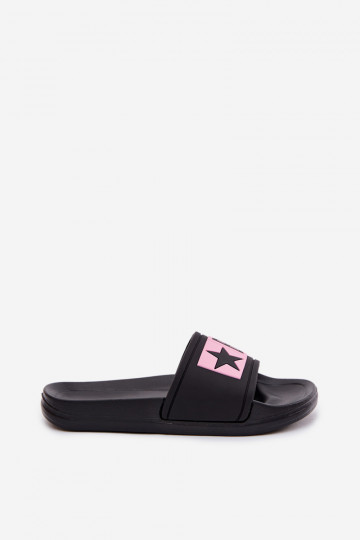 Chaussons Puéril Big Star TT374A004 Noir et-couleur rose 2