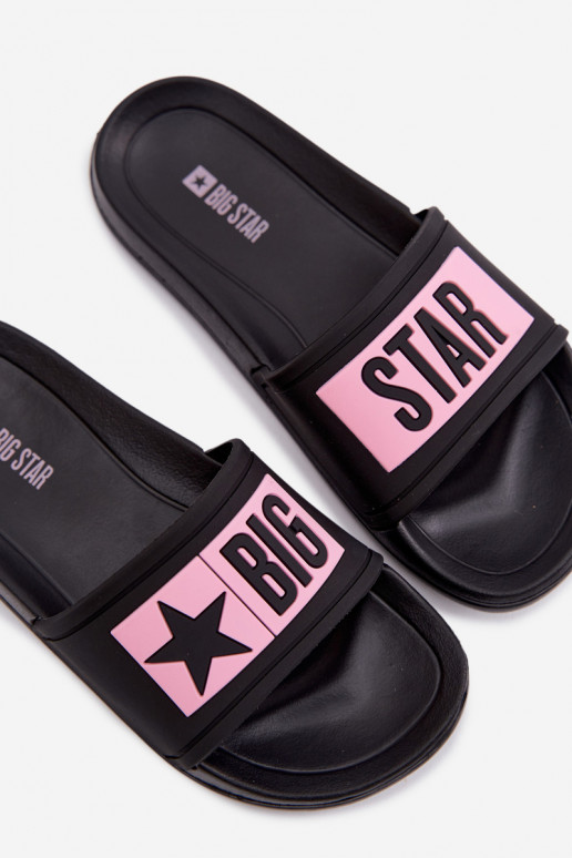 Chaussons Puéril Big Star TT374A004 Noir et-couleur rose