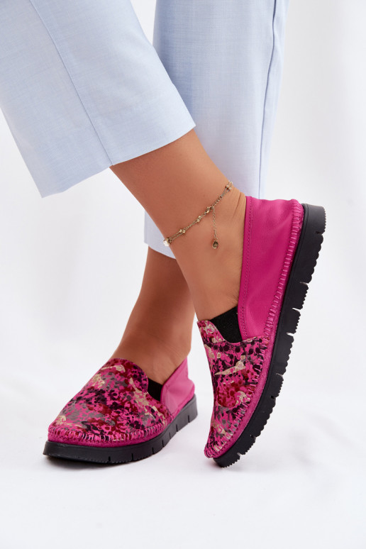 Bottes en cuir pour femme Il fautciejka 03512-73 couleur rose