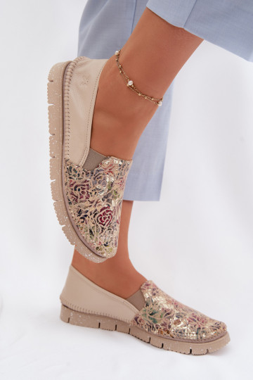 Chaussures en cuir pour femmes à enfiler Tai turiciejka 03512-67 de diverses couleurs