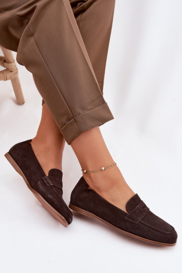 Mocassins avec doublure en daim Vinceza 18122 couleur chocolat