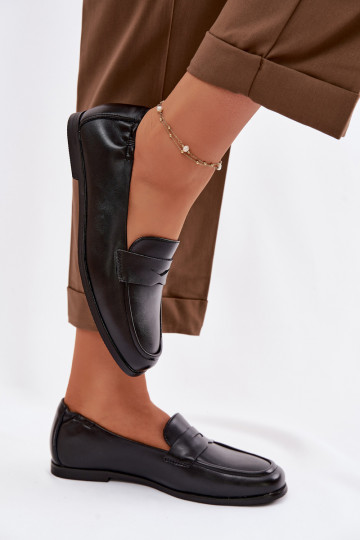 MocassinsActivéturalnej Skóry Vinceza 18121 couleur noire