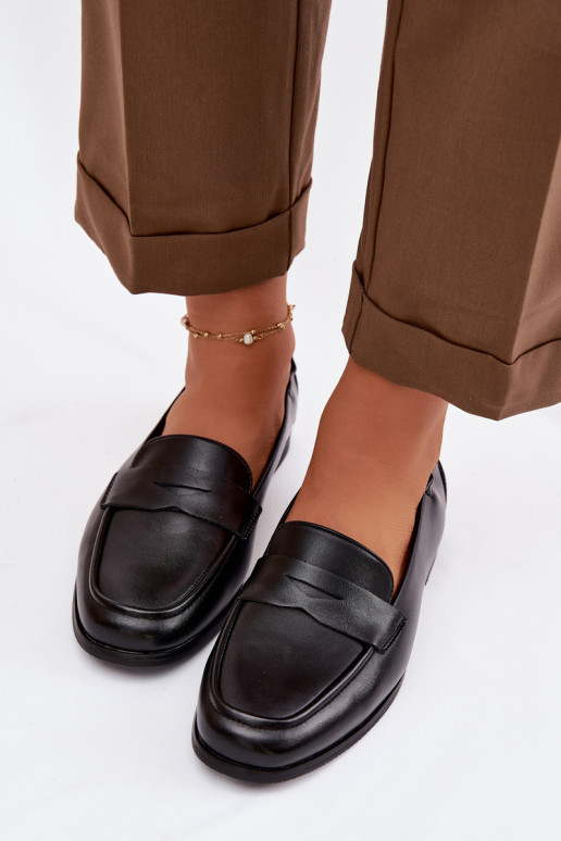 MocassinsActivéturalnej Skóry Vinceza 18121 couleur noire