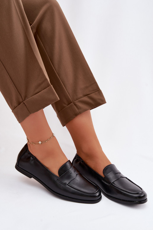 MocassinsActivéturalnej Skóry Vinceza 18121 couleur noire