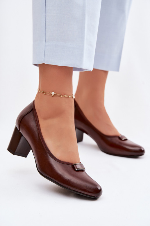 Chaussures avec des talons Vinceza 58622 marron