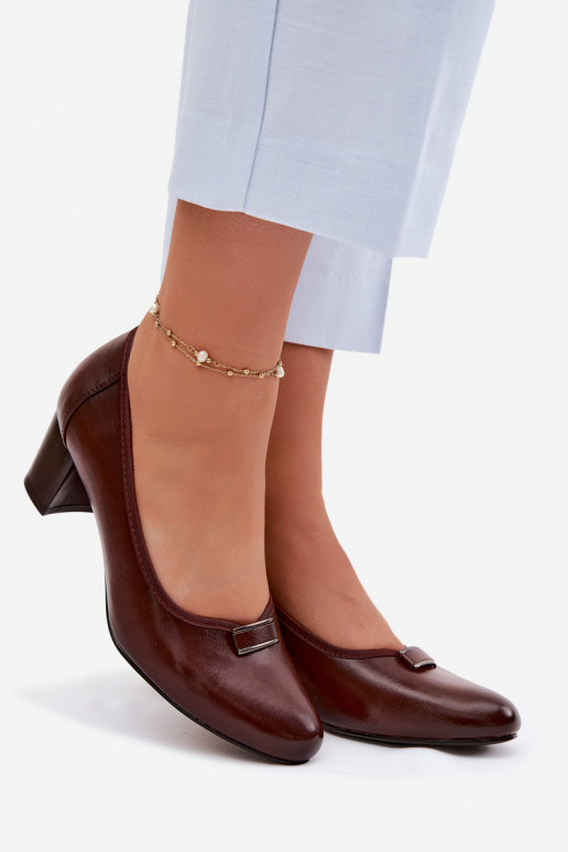 Chaussures avec des talons Vinceza 58622 marron