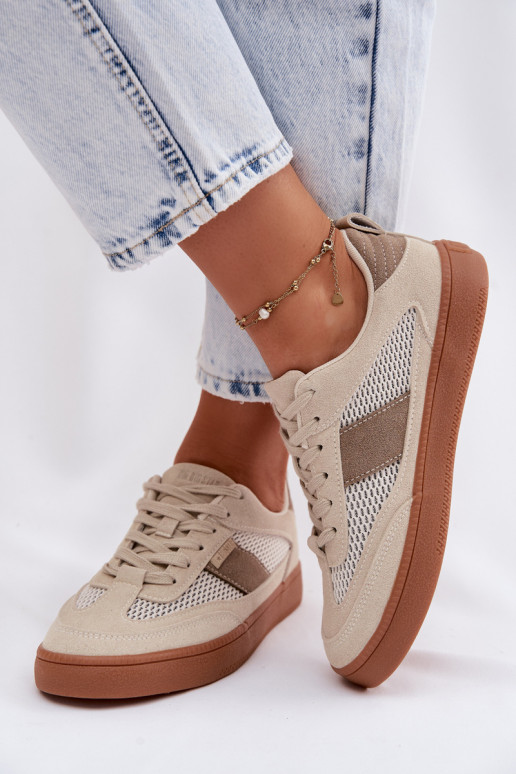 Chaussures modèle baskets Féminin Big Star TT274759 beige