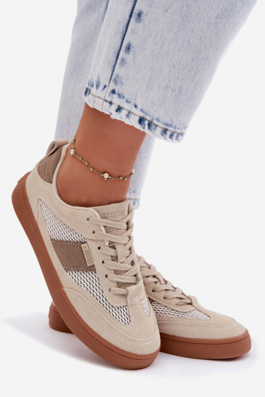 Chaussures modèle baskets Féminin Big Star TT274759 beige