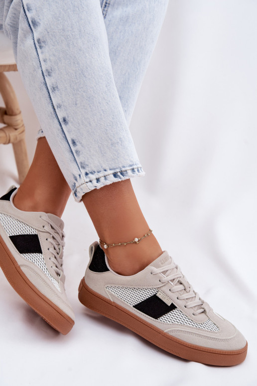 Chaussures modèle baskets Féminin Big Star TT274758 couleur grise