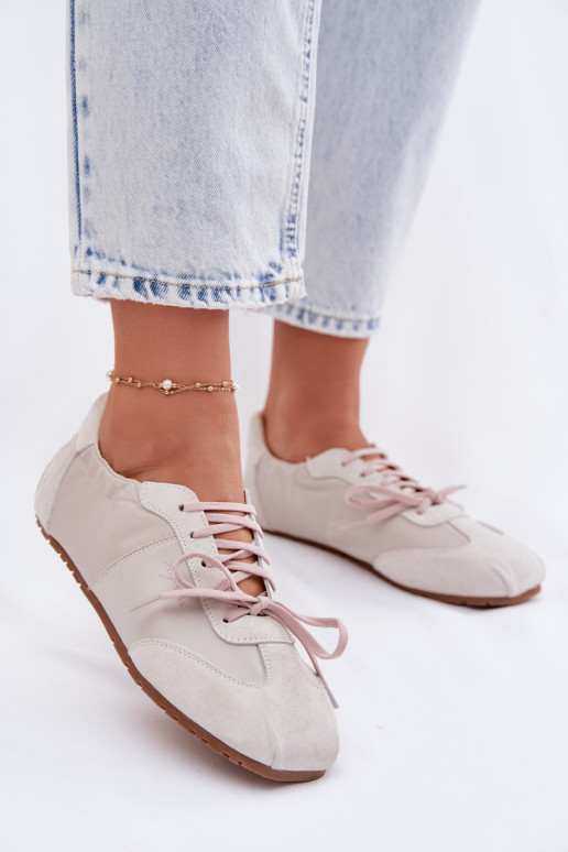 en daim Chaussures modèle baskets Bas femme Big Star TT274599 beige