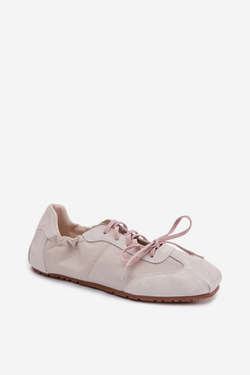 en daim Chaussures modèle baskets Bas femme Big Star TT274599 beige