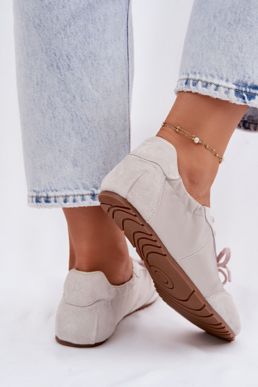 en daim Chaussures modèle baskets Bas femme Big Star TT274599 beige