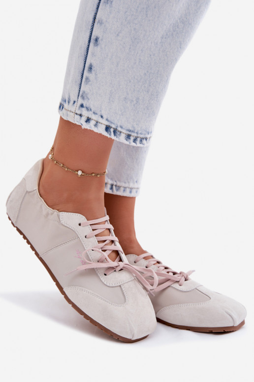 en daim Chaussures modèle baskets Bas femme Big Star TT274599 beige