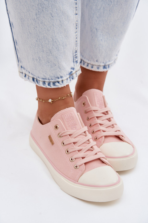Chaussures de loisirs Faible Big Star TT274776 couleur rose