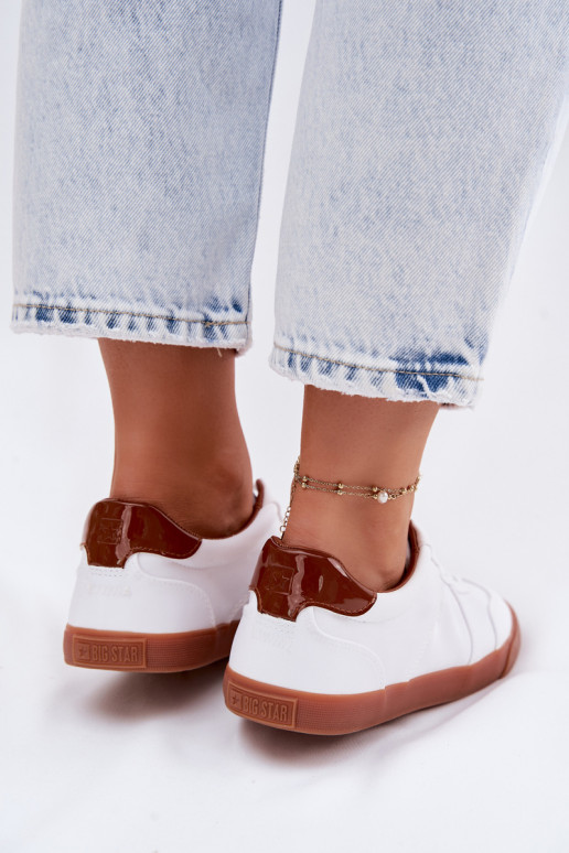 Chaussures modèle baskets Féminin Big Star TT274366 couleur blanche