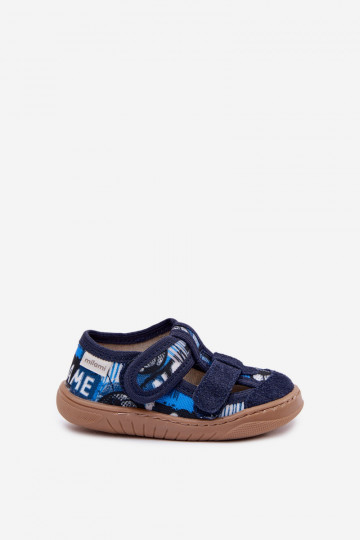 Chaussons Barefoot Puéril Milami Des balles bleu foncé Lumi 2