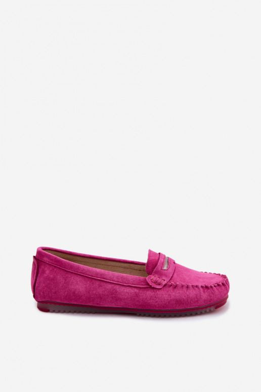 isocèle mocassins pour femmesActivéturalnego en daimu S.Barski LR61-7029 couleur rose