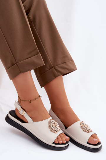 Sandales pour femmes Féminin Avec des décorations Detalem D&A GR61-5937 beige