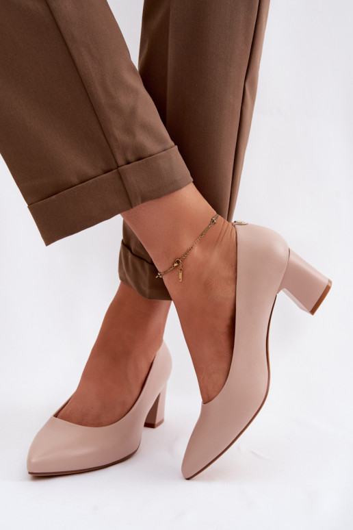 Chaussures avec des talons Sergio Leone PB413 KremoÀy couleur rose