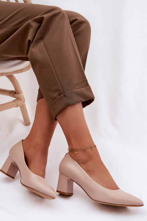 Chaussures avec des talons Sergio Leone PB413 KremoÀy couleur rose