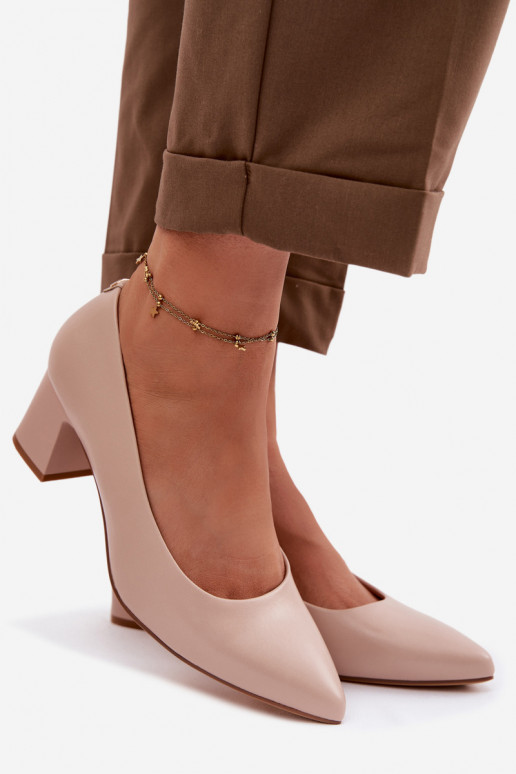 Chaussures avec des talons Sergio Leone PB413 KremoÀy couleur rose