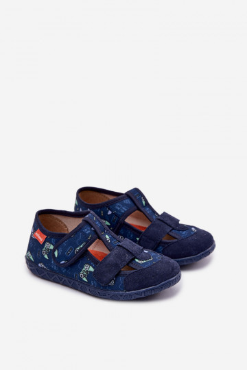 Mules pour garçons Milami couleur bleu foncé Reathiana