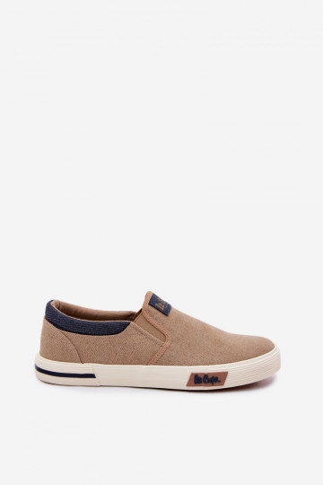 Baskets Chaussures décontractées pour hommes Glisser sur Lee Cooper LCDANS-26-02-4089 beige 2