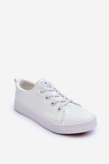 Peau Chaussures de loisirs pour enfants couleur blanche Poliana