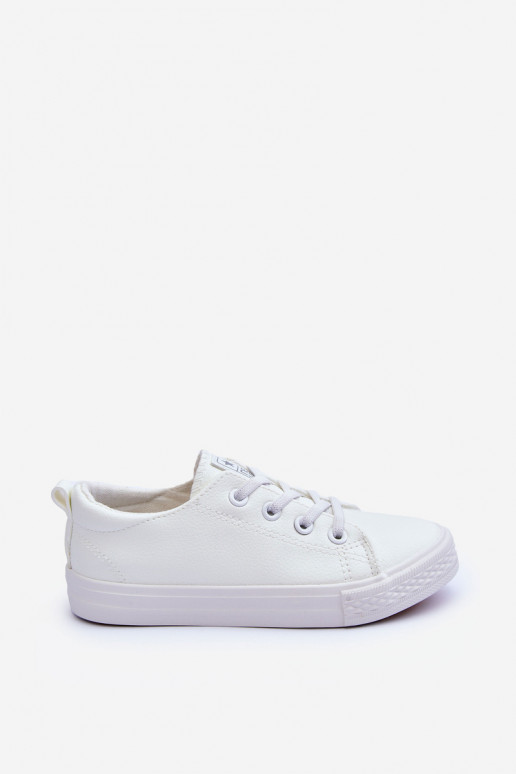Peau Chaussures de loisirs pour enfants couleur blanche Poliana