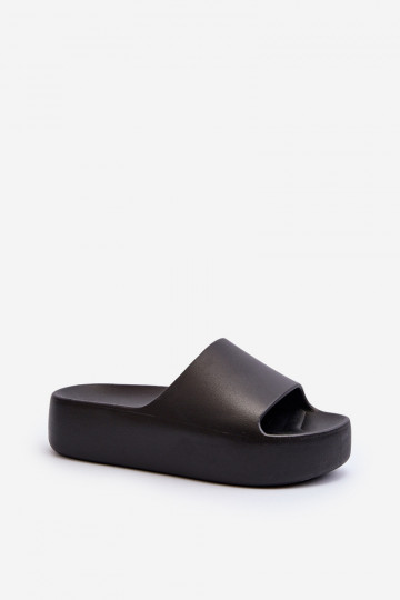 Féminin Chaussons Sur une semelle épaisse couleur noire Oreithano 2