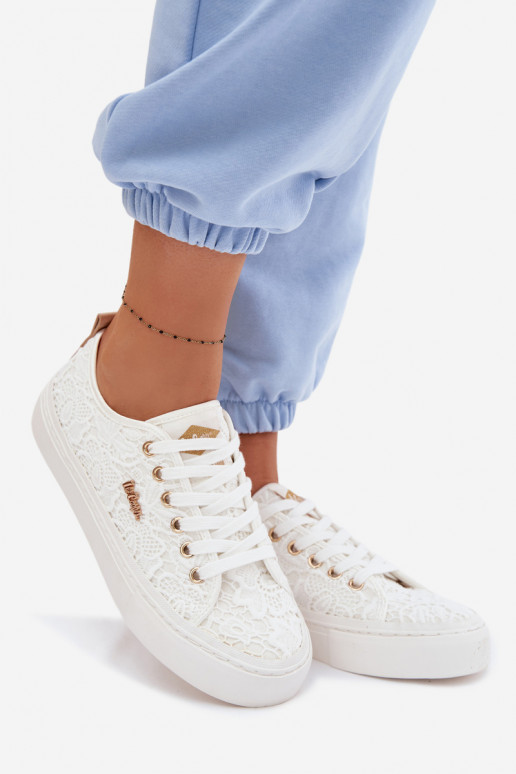 Chaussures de loisirs avec de la dentelle Lee Cooper LCDANS-26-02-4060 couleur blanche