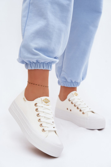 Chaussures de loisirs avec une plateforme Lee Cooper LCDANS-26-31-4369 couleur blanche 2