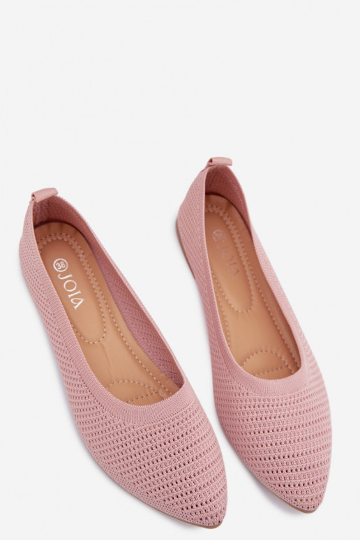 grille Ballerines en tissu Féminin couleur rose Sarina