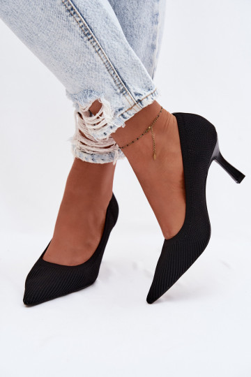  chaussures à talons hauts Chaussures couleur noire Lelissey