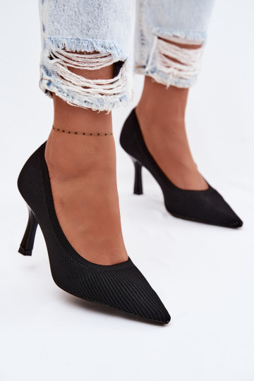  chaussures à talons hauts Chaussures couleur noire Lelissey 2