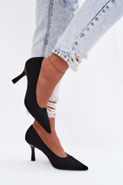  chaussures à talons hauts Chaussures couleur noire Lelissey