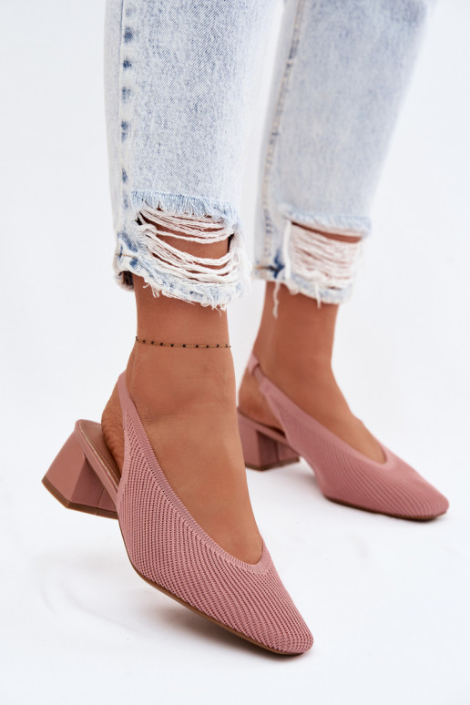  Sandales pour femmes avec des talons couleur rose Il fautrcelle