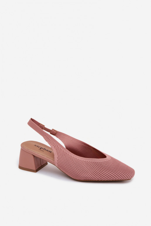  Sandales pour femmes avec des talons couleur rose Il fautrcelle
