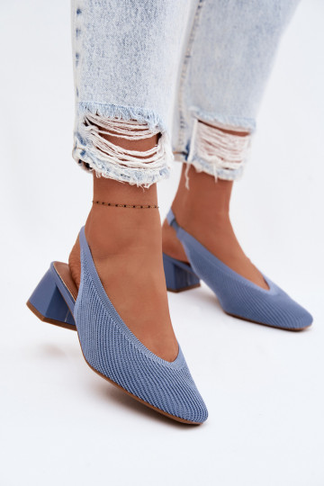  Sandales pour femmes avec des talons couleur bleue Il fautrcelle