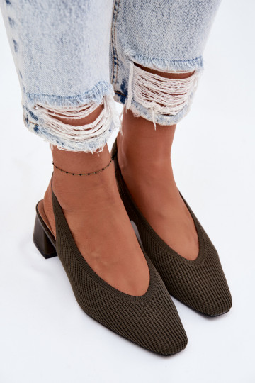 Sandales kaki avec talons Tai turircelle
