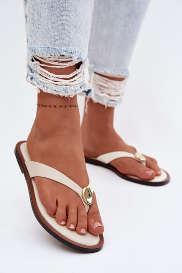 isocèle Chaussons Chaussons Féminin Ze couleur doréem Detalem couleur ivoire Tella