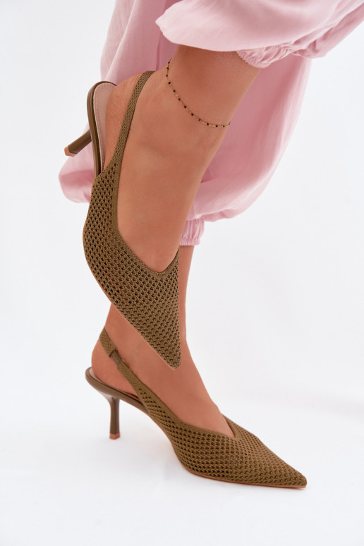 Sandales pour femmesgrillego Il fauttérielu avec des talons fins couleur verte Emiliana