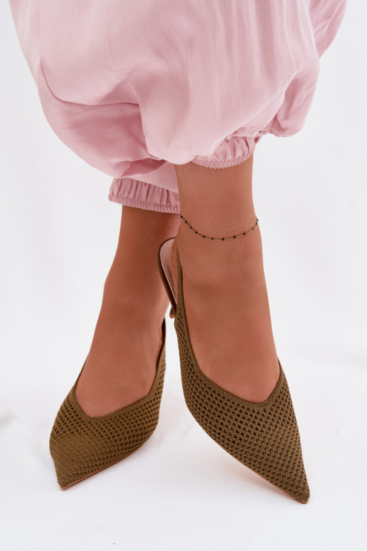 Sandales pour femmesgrillego Il fauttérielu avec des talons fins couleur verte Emiliana