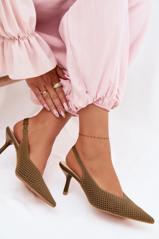 Sandales pour femmesgrillego Il fauttérielu avec des talons fins couleur verte Emiliana